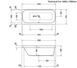 Duravit Happy D2 Built-In Bath With Frame 9 Duravit Happy D2 Built-In Bath With Frame -Duravit Store M 2019 4 20 10 15 1 236