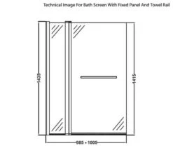 Nuie 1435mm High Square Bath Screen 22 Nuie 1435mm High Square Bath Screen -Duravit Store M 2019 4 26 10 57 14 593