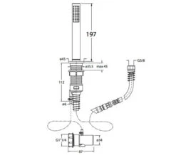 Crosswater Follow Me Deck Mounted Handset And Hose -Duravit Store M 2019 5 14 7 39 34 912