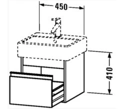 Duravit Ketho 440mm Depth 1 Drawer Wall Mounted Vanity Unit -Duravit Store M 2019 5 27 9 44 1 512