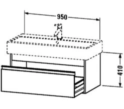Duravit Ketho 440mm Depth 1 Drawer Wall Mounted Vanity Unit -Duravit Store M 2019 5 27 9 45 3 212