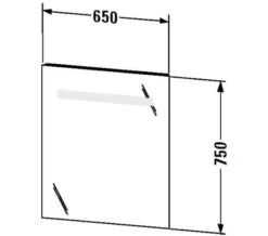 Duravit Ketho 750mm High Mirror With Lighting -Duravit Store M 2019 5 29 10 10 37 539