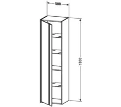 Duravit Ketho 360 X 1800mm Single Door Tall Cabinet -Duravit Store M 2019 6 1 12 20 30 880