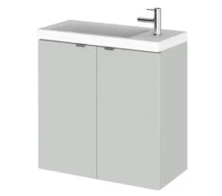 Hudson Reed Fusion 500mm Wall Hung 2 Door Slimline Vanity Unit And Basin -Duravit Store M 2019 6 1 9 27 32 8