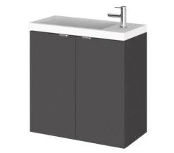 Hudson Reed Fusion 500mm Wall Hung 2 Door Slimline Vanity Unit And Basin -Duravit Store M 2019 6 1 9 28 35 306