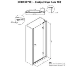 Crosswater Design 8 1950mm High Hinged Shower Door With Inline Panel -Duravit Store M 2019 6 14 11 39 21 351