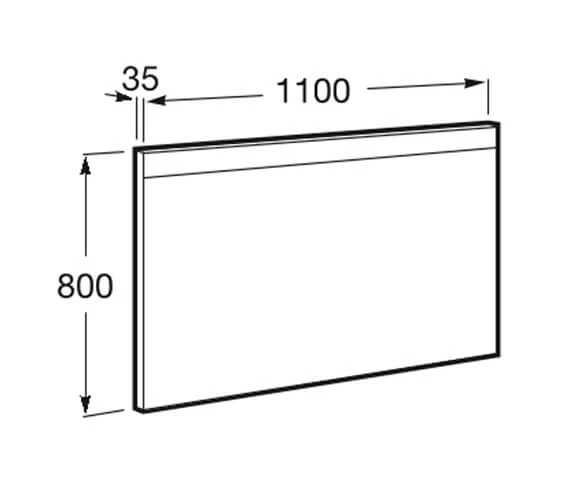 Roca Prisma Comfort 600mm Mirror With Upper And Lower LED Lighting 9 Roca Prisma Comfort 600mm Mirror With Upper And Lower LED Lighting - Image 7
