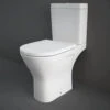 RAK Resort Maxi Full Access Close Coupled Open Back Rimless Toilet - White -Duravit Store M 2019 7 15 8 7 5 396
