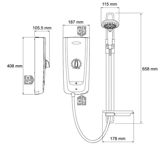 Mira Advance Thermostatic Electric Shower 5 Mira Advance Thermostatic Electric Shower - Image 3