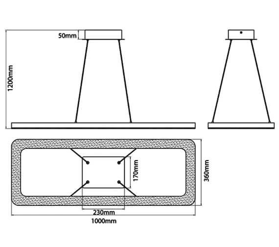 Sensio Bellatrix Crushed Crystal Pendant Light 5 Sensio Bellatrix Crushed Crystal Pendant Light - Image 3