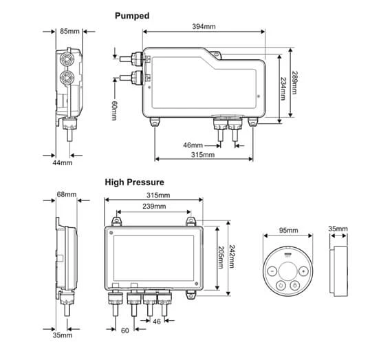 Mira Platinium Dual Shower Valve And Controller Black 4 Mira Platinium Dual Shower Valve And Controller Black - Image 2