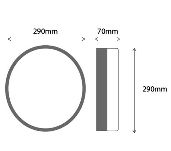 Sensio Hudson Flat Round Warm White LED Ceiling Light 5 Sensio Hudson Flat Round Warm White LED Ceiling Light - Image 3