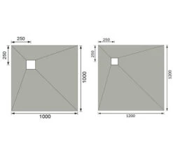 Beo Original 30mm Thick Square Level Access Grey Finish Tileable Tray Former -Duravit Store M 2019 7 26 10 45 33 821