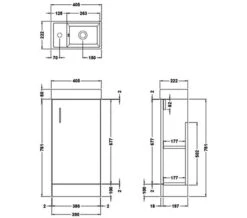Essential Alaska 405mm White 1 Door Floor Standing Cloakroom Unit With Basin -Duravit Store M 2019 7 4 9 58 21 256