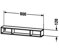 Duravit L-Cube Horizontal 3 Compartments Shelf Element 9 Duravit L-Cube Horizontal 3 Compartments Shelf Element -Duravit Store M 2019 8 1 7 52 43 580