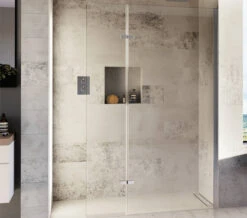 Aqata Spectra SP446 Walk-In Enclosure With Hinged Panel For Recess Installation