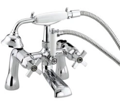Bristan Art Deco Chrome Bath Shower Mixer Tap With Ceramic Disc