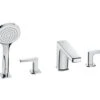 Roca Escuadra Bath Shower Mixer With Short Spout Diverter And Hand Shower Chrome -Duravit Store M 2020 1 14 14 1 41 327