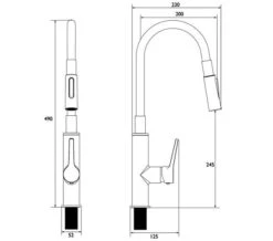 Bristan Gallery Flex Black And Chrome Kitchen Sink Mixer Tap -Duravit Store M 2020 1 22 12 28 31 979