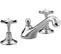 Bristan 1901 3 Hole Basin Mixer Tap With Pop Up Waste