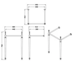 Hudson Reed Richmond Traditional Adjustable Chrome Basin Stand -Duravit Store M 2020 1 30 9 56 12 209