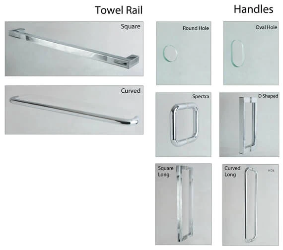 Aqata Design DS458 Hinged Door And Inline Panel Corner Enclosure 5 Aqata Design DS458 Hinged Door And Inline Panel Corner Enclosure - Image 3