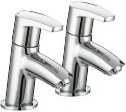 Bristan Orta Chrome Pair Of Bath Taps