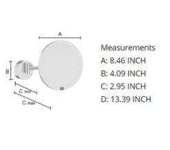 Smedbo Outline Polished Chrome Shaving Make-Up Mirror With LED Technology -Duravit Store M 2020 2 15 6 12 36 954