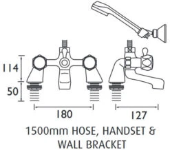 Bristan Value Club Pillar Chrome Bath Shower Mixer Tap -Duravit Store M 2020 2 18 6 24 12 790