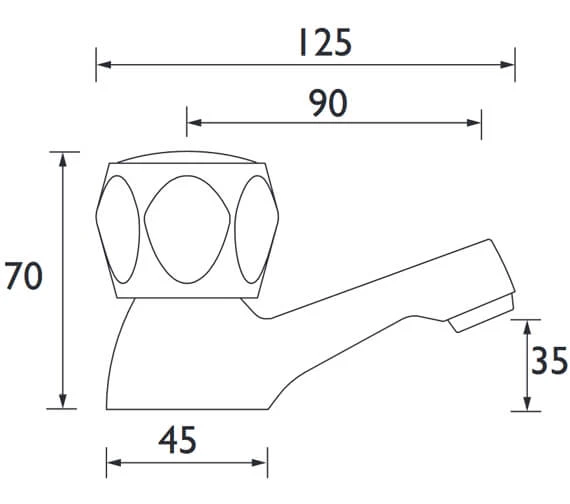 Bristan Value Club Pair Of Chrome Bath Taps 4 Bristan Value Club Pair Of Chrome Bath Taps - Image 2