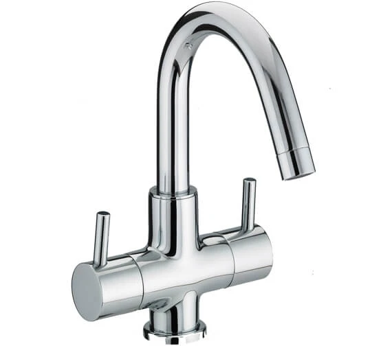 Bristan Prism 2 Handle Chrome Basin Mixer Tap With Swivel Spout 4 Bristan Prism 2 Handle Chrome Basin Mixer Tap With Swivel Spout - Image 2