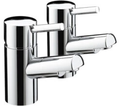 Bristan Prism Deck Mounted Chrome Basin Taps Pair