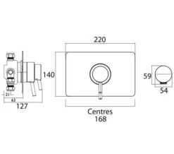 Bristan Prism Thermostatic Recessed Dual Control Chrome Shower Valve -Duravit Store M 2020 2 25 12 40 17 558