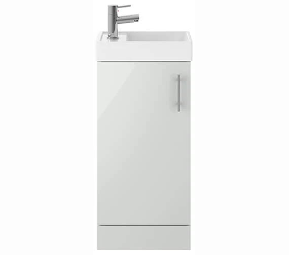 Nuie Vault 405 X 861mm Single Door Floor Standing Compact Unit And Basin 10 Nuie Vault 405 X 861mm Single Door Floor Standing Compact Unit And Basin - Image 8