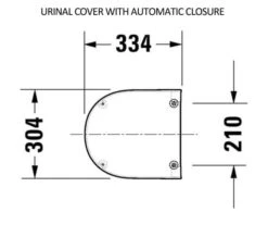 Duravit Me-By-Starck 300mm X 350mm Rimless Urinal -Duravit Store M 2020 2 5 7 46 12 682