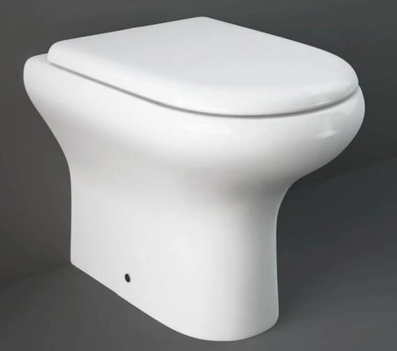 RAK Compact Back-To-Wall White WC Pan With Soft Close Seat Urea 4 RAK Compact Back-To-Wall White WC Pan With Soft Close Seat Urea - Image 2