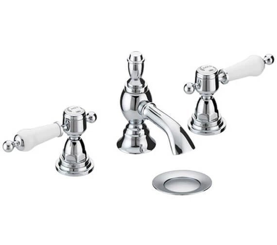 Heritage Glastonbury 3 Taphole Basin Mixer Tap With Levers 4 Heritage Glastonbury 3 Taphole Basin Mixer Tap With Levers - Image 2