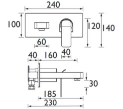 Bristan Alp Wall Mounted Chrome Bath Filler Tap -Duravit Store M 2020 3 23 11 34 36 314