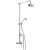 Bristan 1901 Thermostatic Exposed Dual Control Shower Valve With Diverter And Rigid Riser Kit