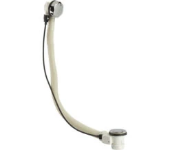 Bristan Contemporary Chrome Round Pop Up Bath Waste With Overflow