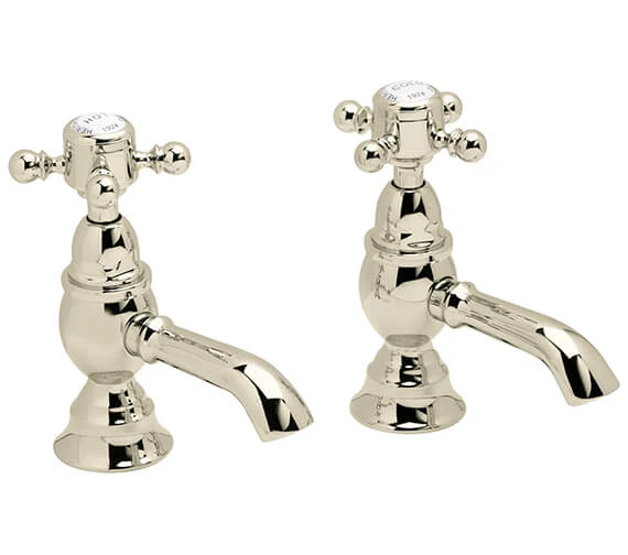Heritage Hartlebury Pair Of Chrome Basin Pillar Taps 6 Heritage Hartlebury Pair Of Chrome Basin Pillar Taps - Image 4