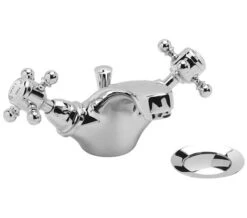 Heritage Hartlebury 1 Taphole Chrome Basin Mixer Tap With Pop Up Waste