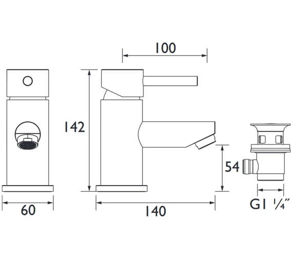 Bristan Blitz Chrome Finish Basin Mixer Tap With Clicker Waste 5 Bristan Blitz Chrome Finish Basin Mixer Tap With Clicker Waste - Image 3