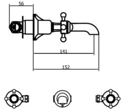 Crosswater Belgravia 3 Hole Wall Mounted Basin Mixer Tap -Duravit Store M 2020 3 31 11 8 44 213
