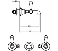Crosswater Belgravia 3 Hole Wall Mounted Basin Mixer Tap -Duravit Store M 2020 3 31 11 9 7 589