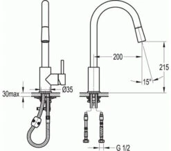 Flova Levo Pull Down Spray Single Lever Diamond Chrome Finish Kitchen Sink Mixer Tap -Duravit Store M 2020 3 31 15 45 4 163