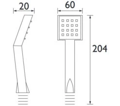 Bristan Square Chrome Shower Handset -Duravit Store M 2020 3 4 13 50 40 714