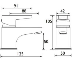 Bristan Quest Chrome Basin Mixer Tap -Duravit Store M 2020 3 5 7 10 11 489