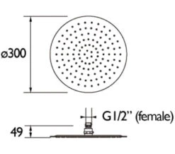 Bristan Square Stainless Steel Slimline Fixed Chrome Shower Head -Duravit Store M 2020 3 5 9 39 52 914