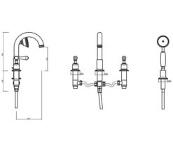 Crosswater Belgravia 4 Hole Chrome Bath Shower Mixer Tap With Kit 9 Crosswater Belgravia 4 Hole Chrome Bath Shower Mixer Tap With Kit -Duravit Store M 2020 4 1 10 10 54 624